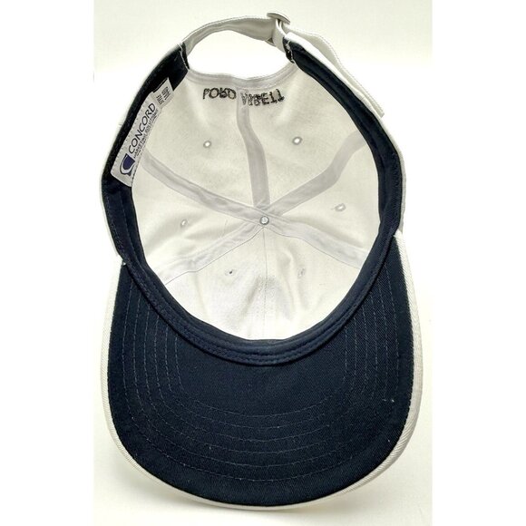 Concord Lord Abbett Adjustable White Baseball Hat/Cap Good Pre Owned Condition - Picture 4 of 5